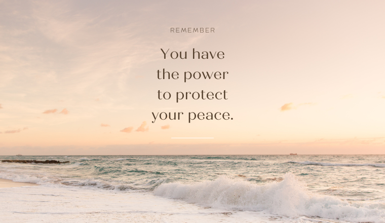 If it costs you your peace, it’s too expensive