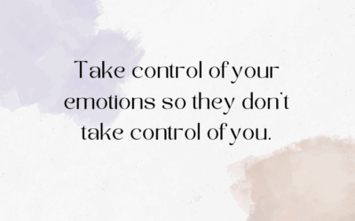Check your emotions, own your actions