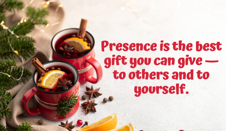 Step into the holidays with intention