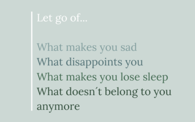 Get rid of things that aren’t you